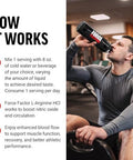 Force Factor L Arginine Hcl Larginine Supplement To Boost Nitric Oxide For Better Circulation Blood Flow And Muscle Pumps L Arginine Powder 6000Mg Unflavored 30 Servings