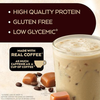 Atkins CafÃƒÂ© Caramel Protein Shake 15G Protein 3G Net Carb 1G Sugar + Atkins Peanut Butter Protein Wafer Crisps 10G Protein 4G Net Carb 1G Sugar 5 Count