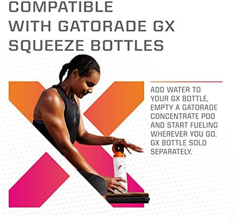 Gatorade Gx Hydration System NonSlip Gx Squeeze Bottles Or Gx Sports Drink Concentrate Pods 4 Count (Pack of 4)