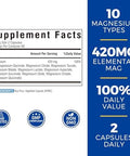 Magnesium Complex 6 in 1 and Magnesium Complex 10 in 1