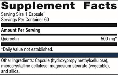 Metagenics Quercetin 500 Promotes a Healthy Immune Response and Cardiovascular Function 60 Servings