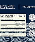 Nobi Nutrition Magnesium Glycinate 400Mg (120Ct) & Magnesium Citrate 500 Mg (120Ct) High Absorption, Calm, Relaxation, Digestion & Muscle Support Non-Gmo Magnesium Complex Bundle