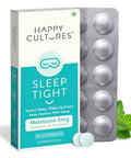Velbiom Happy Cultures Sleep Tight Melatonin 5Mg With Probiotics Bacillus Coagulans Sleep Deeper & Wake Up Refreshed & Natural Clinically Tested Helps Gas Relief Indigestion 30 Chewmints