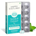Velbiom Happy Cultures Sleep Tight Melatonin 5Mg With Probiotics Bacillus Coagulans Sleep Deeper & Wake Up Refreshed & Natural Clinically Tested Helps Gas Relief Indigestion 30 Chewmints