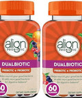 Align Dualbiotic Prebiotic + Probiotic For Women And Men Help Nourish And Add Good Bacteria For Digestive Support Natural Fruit Flavors 60 Gummies