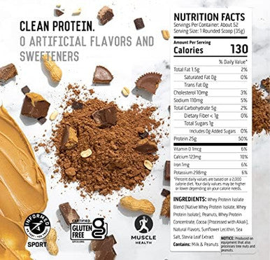 Ascent 100% Whey Protein Powder, Chocolate Peanut Butter 4 Lb & Creatine Monohydrate Powder, Unflavored 45 Servings