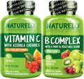Naturelo Vitamin C Capsules 90 Count Vitamin B Complex 120 Count Bundle