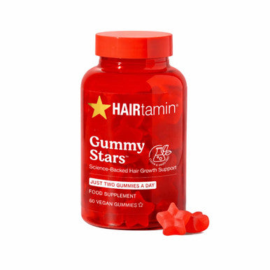 HAIRtamin Gummy Stars Hair Vitamins with Biotin Month Supply