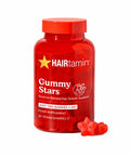 HAIRtamin Vegan Gummy Stars Hair Vitamins | Non-GMO | All Natural Biotin Vitamin Gummies for Hair, Skin & Nails | Multivitamin Supplement to Help Maintain Healthy Looking