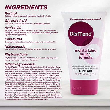 Dermend Arnica Bruise Cream With Vitamin K - Moisturizer For Bruising On Arms Legs & Hands - 4.5 Oz