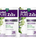 Zzzquil Pure Zzzs All Night Extended Release Melatonin Sleep Aid Tablets Helps You Stay Asleep Longer Sleep Aid For Adults 2 Mg Per Tablet 56 Total Tablets (2 Packs Of 28)
