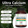 Pure Nutrition Vitamin D3 K2 + Ultra Calcium PlantBased D3 From Lichen 120 Tablets Each