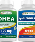 Best Naturals DHEA 100mg & Hyaluronic Acid 200 mg