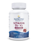 Nordic Naturals Vitamin D3 and K2 Gummies Pomegranate 60 Capsules