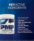 Gat Sport Pmp (Peak Muscle Performance) Preworkout 30 Servings (Blue Raspberry (Stim))