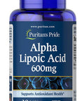 Puritan's Pride Alpha Lipoic 600mg Trial Size-30 Rapid Release Capsules