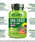 Naturelo One Daily Multivitamin For Women - 120 Capsules And Calcium Supplement 120 Vegetarian Capsules Bundle