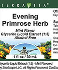 Terravita Evening Primrose Herb Glycerite Liquid Extract (1:5) - Mint Flavored (1 Oz, Zin: 513192)
