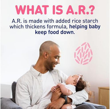 Enfamil A.R. Baby Formula Added Rice Starch Formula To Reduce Reflux & Spitup Dha For Brain Development Probiotics To Support Digestive & Immune Health Baby Milk 19.5 Oz Tub 4 Count