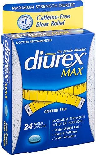 Diurex Max Water Caplets Caffeine 24 Caplets Pack Of 2