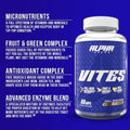 Vites Mens Multivitamin Complete Daily Supplement with Fruits Veggies Energy Immune and Prostate Support Daily Whole Food Vitamins with Antioxidants and Digestive Enzymes