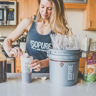 Isopure Protein Powder Low Carb With Creatine Powder 500G Unflavored Keto Friendly Protein Powder 100% Whey Protein Isolate Protein Flavor: Dutch Chocolate 7.5 Pounds