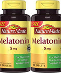 Nature Made Melatonin Maximum Strength 5 Mg 90 Tablets (2 Pack)