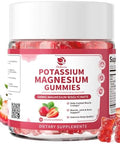 Lukaree Magnesium Potassium Supplement Gummies Formula Calm Magnesium Bisglycinate Gummies & Plant Potassium Plus Chia Seeds B6 D3 K2 & Calcium For Sleep Leg Cramps & Muscle Vegan60 Count