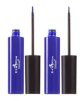 Italia Deluxe Makeup 2pcs of Classic Liquid Eyeliner 205 Matte Royal Blue Eye Liner Vitamin E ZipBag