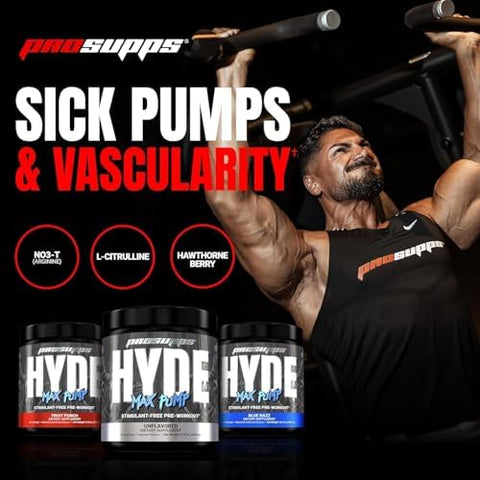 Prosupps Hyde Max Pump Stimulant- Pre-Workout Fruit Punch And Creatine 300 Bundle