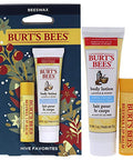Burts Bees Hive Favorites Kit - Beeswax Unisex 0.15Oz Beeswax Lip Balm With Vitamin E And Peppermint 1Oz Body Lotion With Milk Honey 2 Pc Multi-Colored