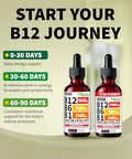 (4 Pack) Vitamin B12 and B6 Liquid Drops B12 Sublingual Vitamin B Complex B 12 Vitamin 5000mcg B12 Methylcobalamin for Energy Brain and Heart Support with 27200 mcg Raspberry 80 Servings