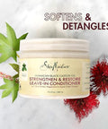 Shea Moisture Leave In Conditioner 100% Pure Jamaican Black Castor Oil Strengthen & Restore For Healthy Hair Growth Vitamin E Curly Hair Products Safe For Hair Color Family Size 11.5 Oz