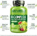 Naturelo Vitamin C Capsules 90 Count Vitamin B Complex 120 Count Bundle