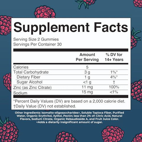 Maryruth'S Maryruth Organics Zinc Gummies Zinc Supplements Immune Support Supplement Essential Mineral Pectin Based Overall Health & Wellness Ages 14 & Up Vegan Non Gmo 30 Servings