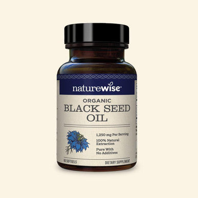 Naturewise Black Seed Oil - 1250Mg Per Serving, 100% Natural Extraction Pure With No Additives, Super Antioxidant Formula