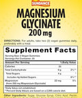 Sundance Magnesium Glycinate Gummies 200mg 50 Count Grape Flavor Vegan NonGMO and Gluten Supplement