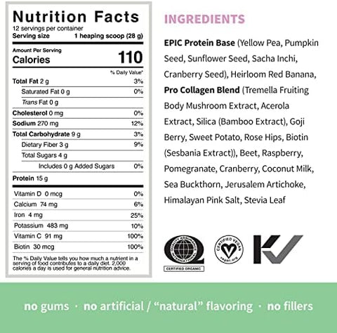 Sprout Living Epic Protein Complete Coffee + Pro Collagen 12 Serving Pouches