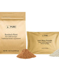 PURE ORIGINAL INGREDIENTS Burdock Root & Irish Moss Powder Bundle, Various Sizes, Lab-Verified, Non-Gmo