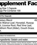 Terravita Circulation Support - Buckthorn, Hyssop, Red Vine And More - 450 Mg (100 Capsules, Zin: 511902)