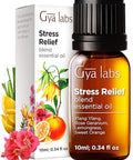 Gya Labs Stress Relief Essential Oil Blend For Diffuser & Aromatherapy - 100 Pure Natural Stress Relief Oils For Calming Diffusion Soothing & Self-Care (0.34 Fl Oz)