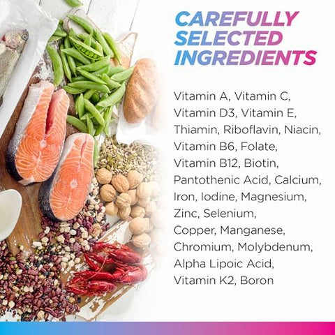 Livingood Daily Methylated Multivitamin For Women And Men Multi Vitamin Supplement With Alpha Lipoic Acid B Vitamins Iron Zinc And Selenium Energy Metabolism And Immune Support 60 Capsules