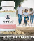 Hashiaid - Low Thyroid Supplement - Hashimoto'S Disease Support - Hypothyroidism - Fight Fatigue, Balance Hormones, Promote Focused Energy - Turmeric, Iodine, Zinc, Selenium And More