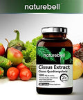 NatureBell Cissus Quadrangularis Capsules 1000mg Per Serving 180 Capsules Premium Cissus Capsules Support Joint Tendon Bone Skin Hair and Cartilage.