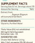 Pygeum B120 (2pcs) Alcohol-Free Herbal Extract Tincture, Super-Concentrated Wildcrafted Pygeum (Pygeum Africanum) Dried Bark (2x4 fl oz)
