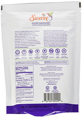 SWERVE Erythritol Sugar Icing, 340 GR