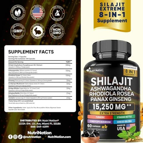 Dynamic Vitality Bundle Sea Moss 7000mgBlack Seed Oil 4000mg Shilajit and Sea Moss Bundle