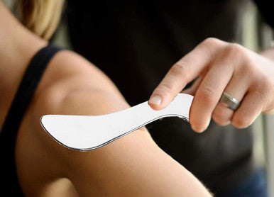 FeelSport Fsa/Hsa Stainless Steel Guasha Scraping Massage Tool-Muscle Scraper Tool For Soft Tissue, Physical Therapy For Back, Legs, Arms, Neck, Shoulder (A)