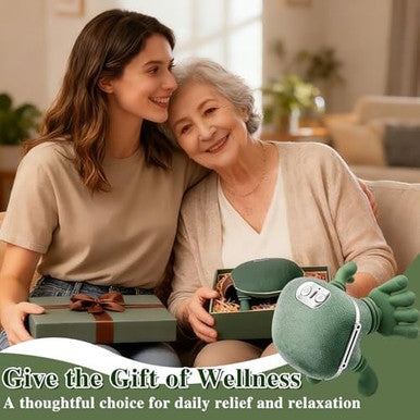 Dybyss Bionic Hand Neck And Shoulder Massager With Heat Shiatsu Kneading Trapezius Muscle Massager Cordless Portable Full Body Massage Device For Office Workers & Parents