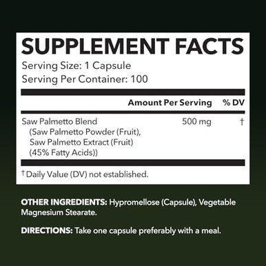 Havasu Nutrition Organic Maca Root Liquid Drops (60 Servings) & Saw Palmetto Supplement Capsules (100 Servings)